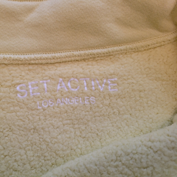 Set Active los angeles lime green half zip size XL - Picture 2 of 4